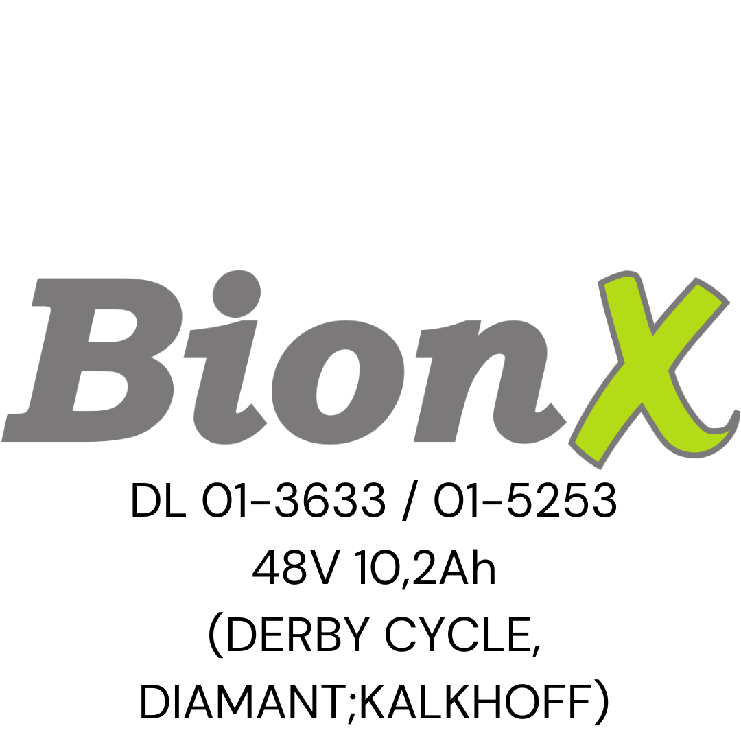 BIONX DL 01-3633 / 01-5253 48V 10,2Ah (DERBY CYCLE, DIAMANT, KALKHOFF)