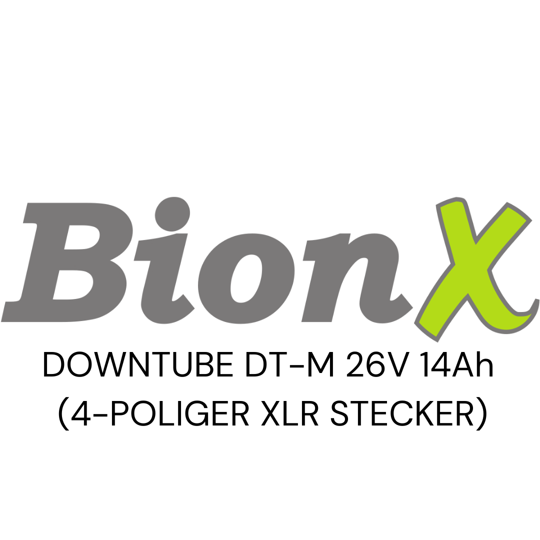 BIONX DOWNTUBE DT-M 26V 14Ah (4-POLIGER XLR STECKER) Zellentausch