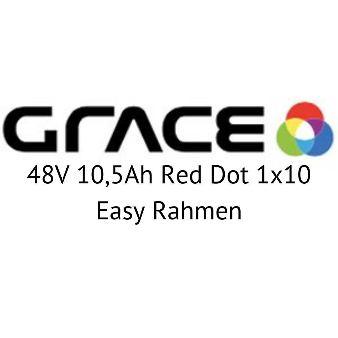 Grace Easy 48V 10,5Ah Red Dot 1x10 Easy Rahmen E-Bike Akku Zellentausch