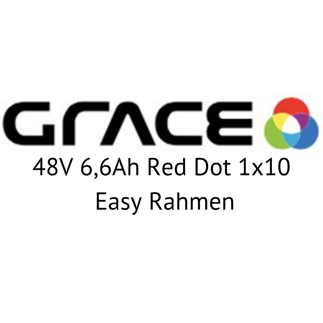 Grace Easy 48V 6,6Ah Red Dot 1x10 Easy Rahmen E-Bike Akku Zellentausch