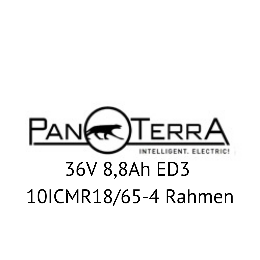 PanTerra 36V 8,8Ah ED3 10ICMR18/65-4 Rahmen E-Bike Akku Zellentausch