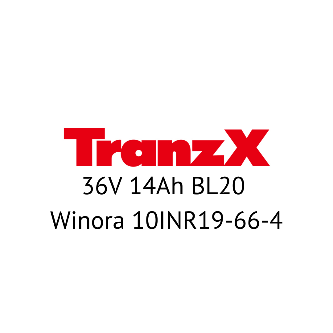 TranzX 36V 14Ah BL20 Winora 10INR19-66-4 E-Bike Akku Zellentausch