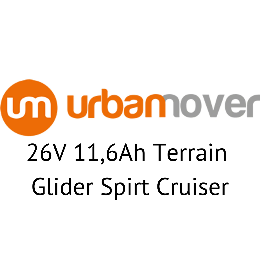 Urban Mover 26V 11,6Ah Terrain Glider Spirt Cruiser E-Bike Akku Zellentausch